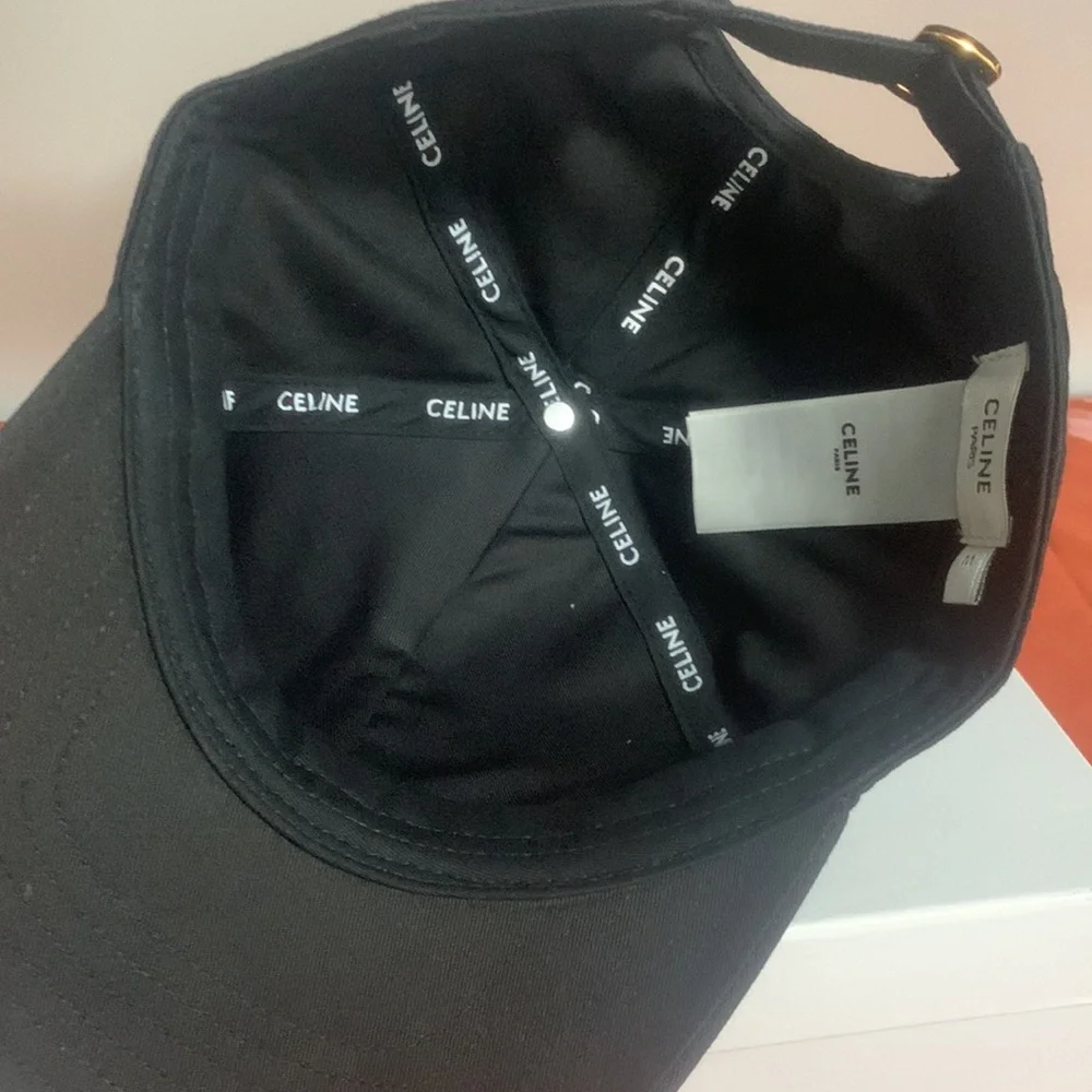 Celine Black Cap with White Logo - Picture 5 of 5